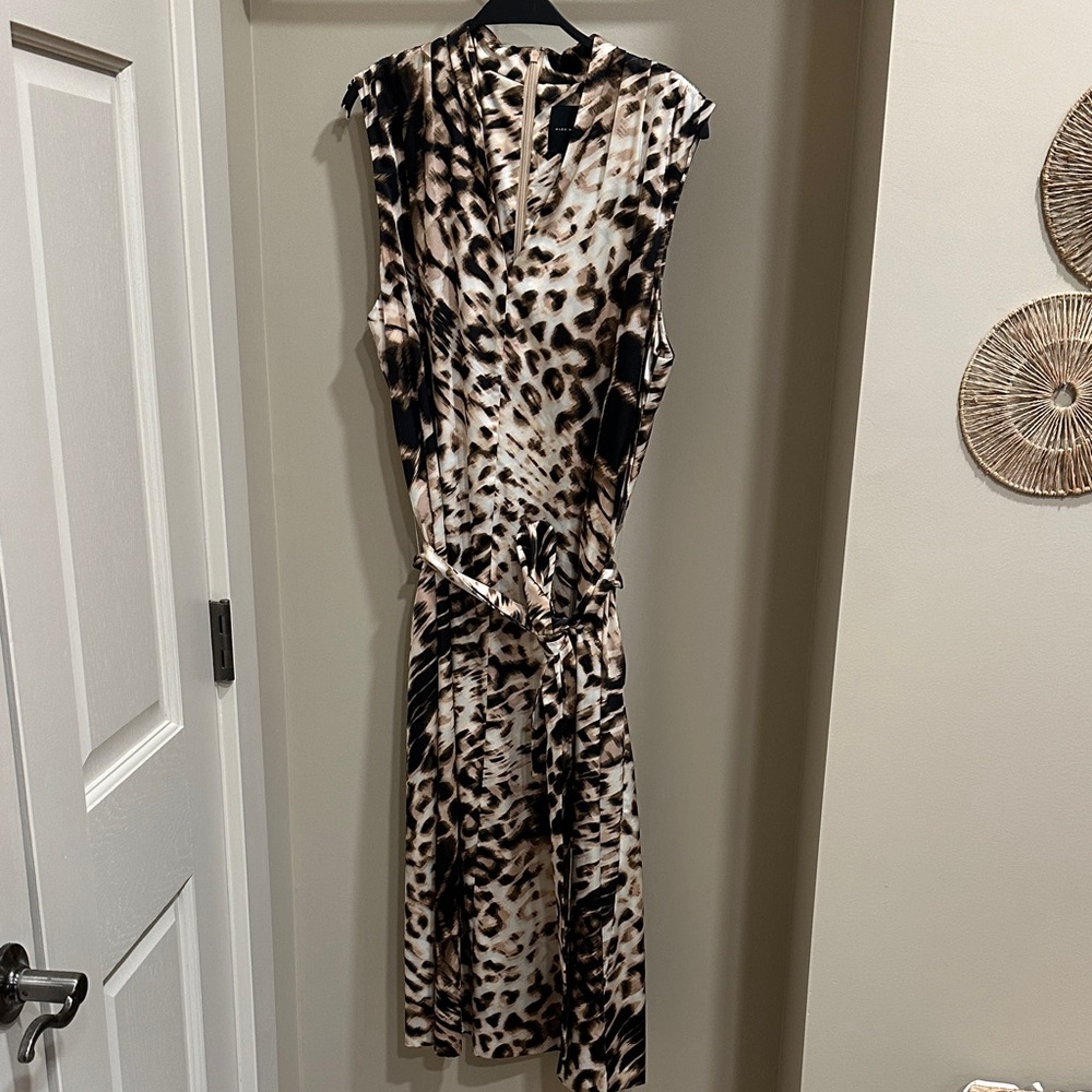Alex Marie Animal Print Midi Dress